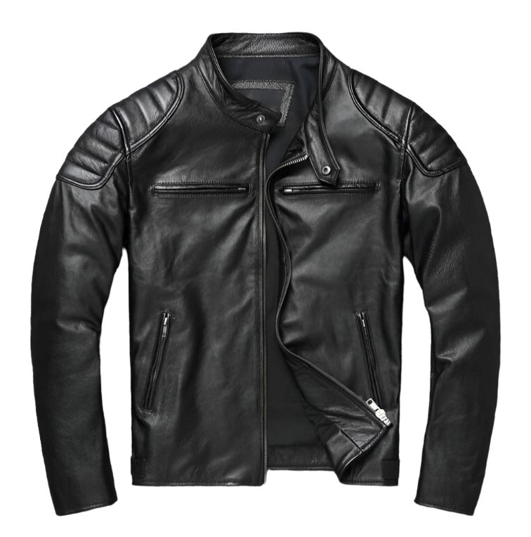 Men's Classic Leather Biker Jacket – Leather Arts Studio
