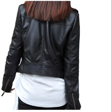 100% original leather women's moto jacket
