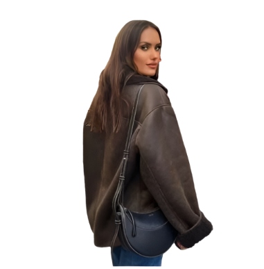 Timeless Shearling Cocoon Jacket