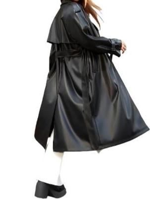 Urban Rainfall Leather Trench