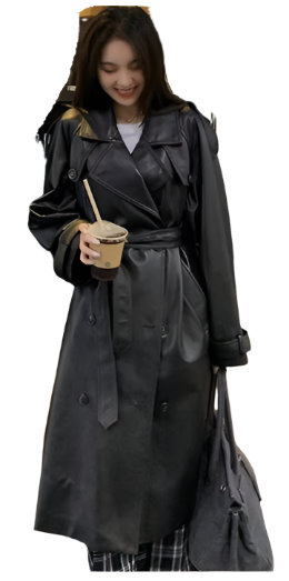 Metropolitan Luxe Leather Trench