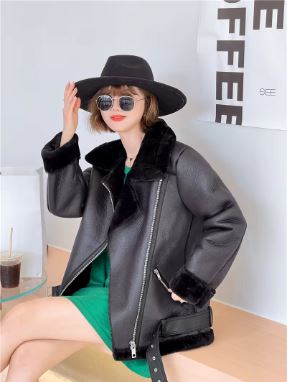 Luxe Shearling Aviator Jacket