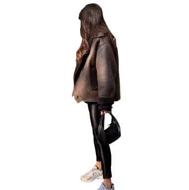 Timeless Shearling Cocoon Jacket