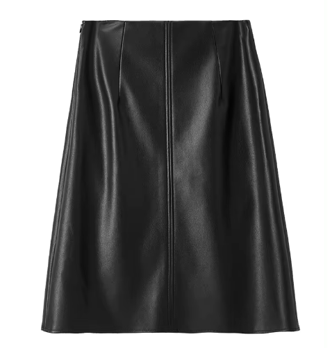 Women's Leather A-Line Skirt