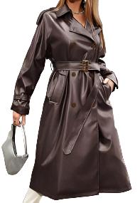 Urban Rainfall Leather Trench