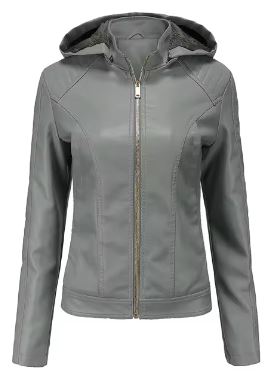 Urban Edge Hooded Leather Jacket