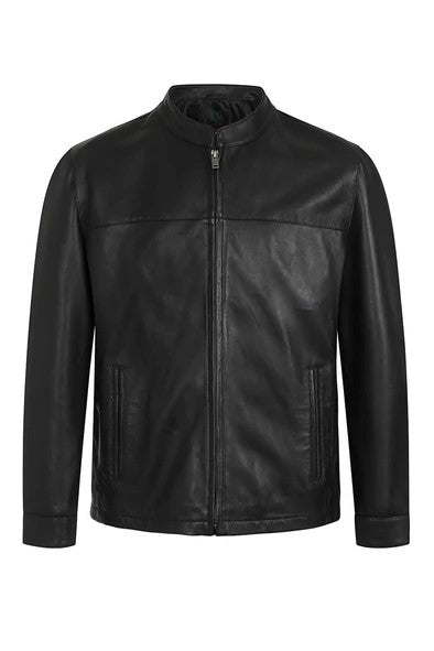 Men's Sleek Leather Jacket