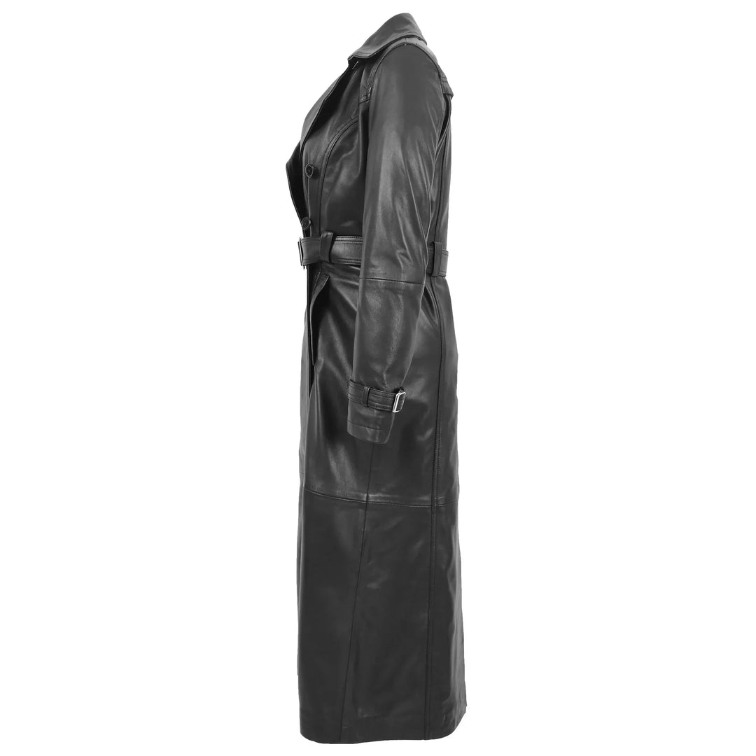 Ladies' Genuine Leather Full Length Trench Coat