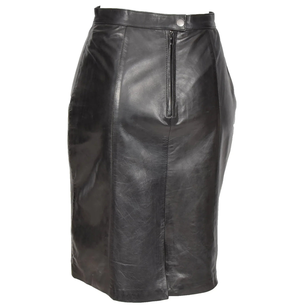 Ladies' Genuine Leather Pencil Skirt