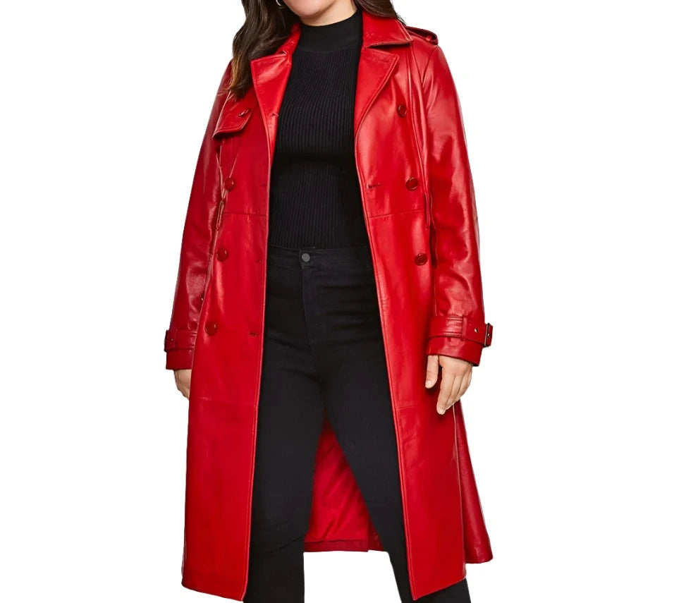 Ladies' Leather Trench Coat