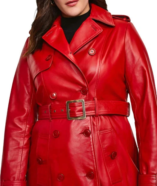 Ladies' Leather Trench Coat