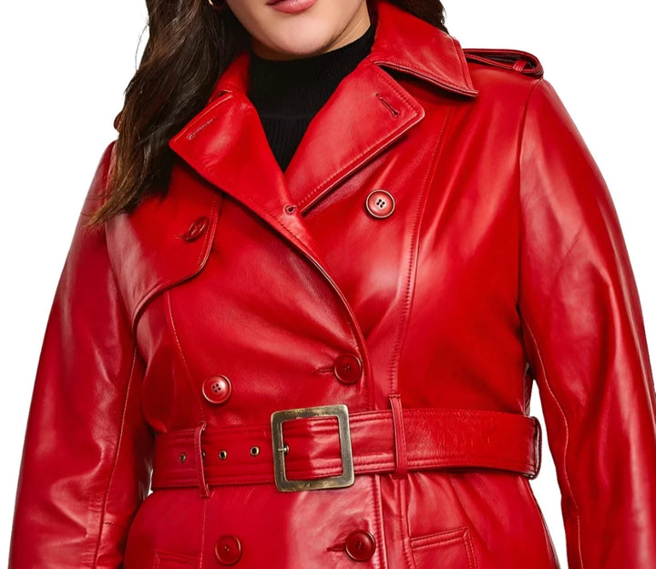 Ladies' Leather Trench Coat