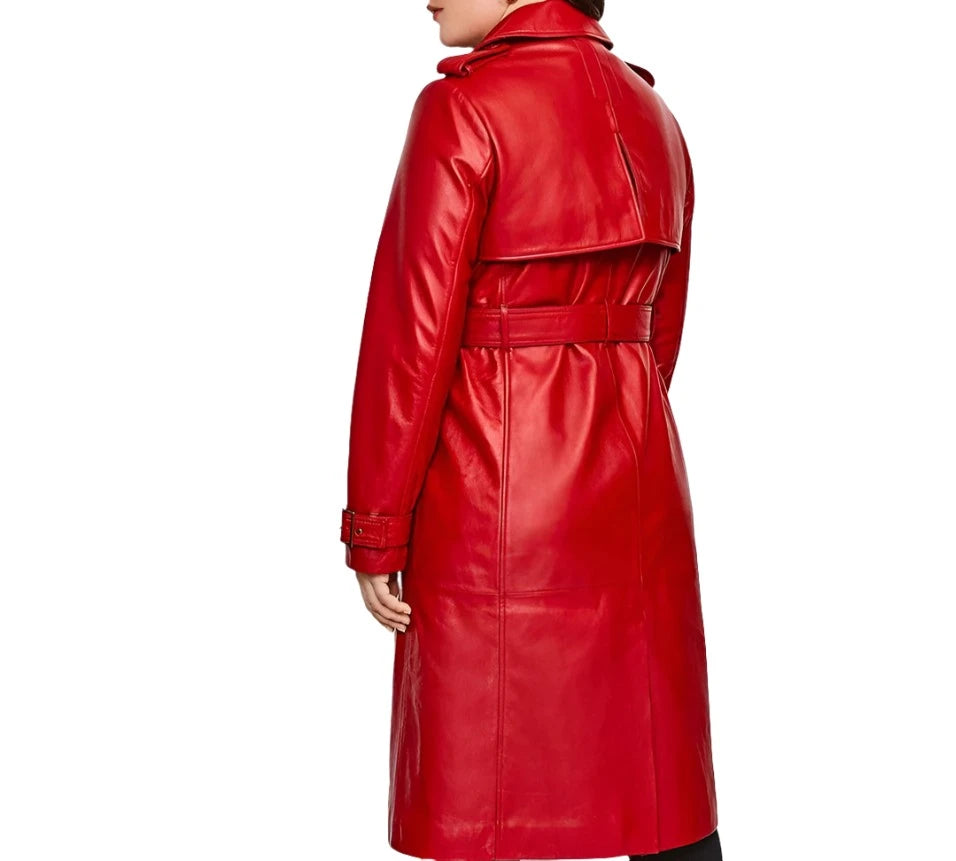 Ladies' Leather Trench Coat