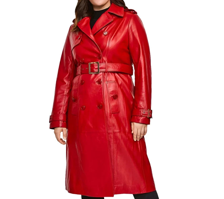 Ladies' Leather Trench Coat