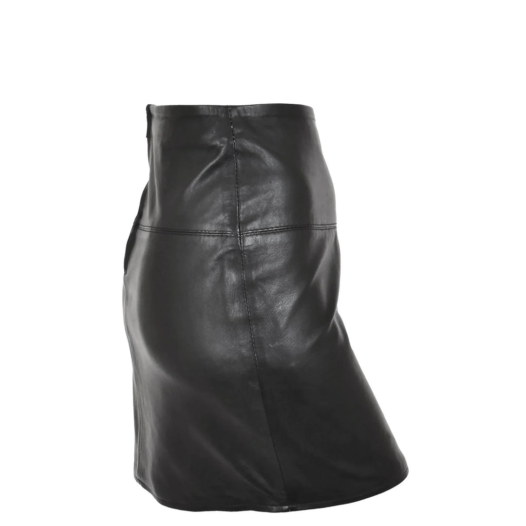 Ladies' Premium Genuine Leather Pencil Skirt