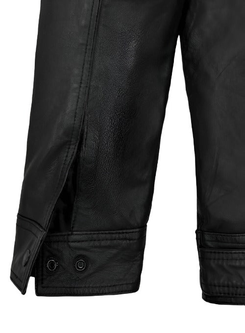 Leather Bomber Jacket for Men