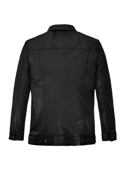 Leather Bomber Jacket for Men