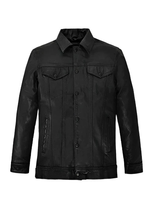 Leather Bomber Jacket for Men