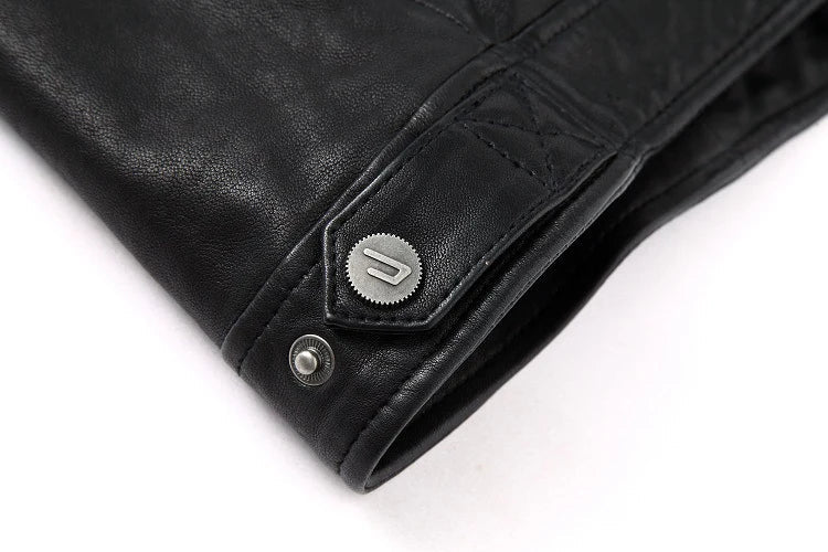 Men's Classic Genuine Leather Moto Jacket