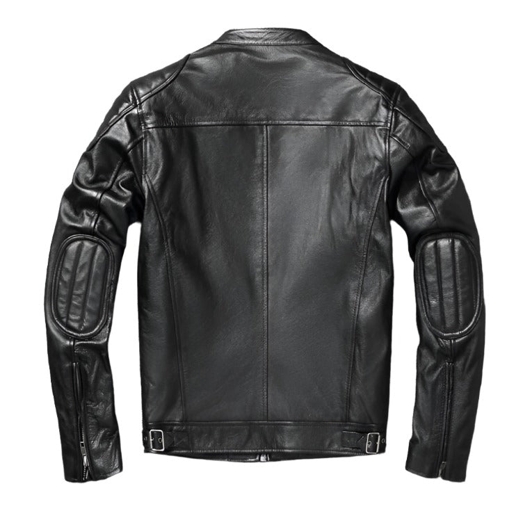 Men's Classic  Leather Biker Jacket