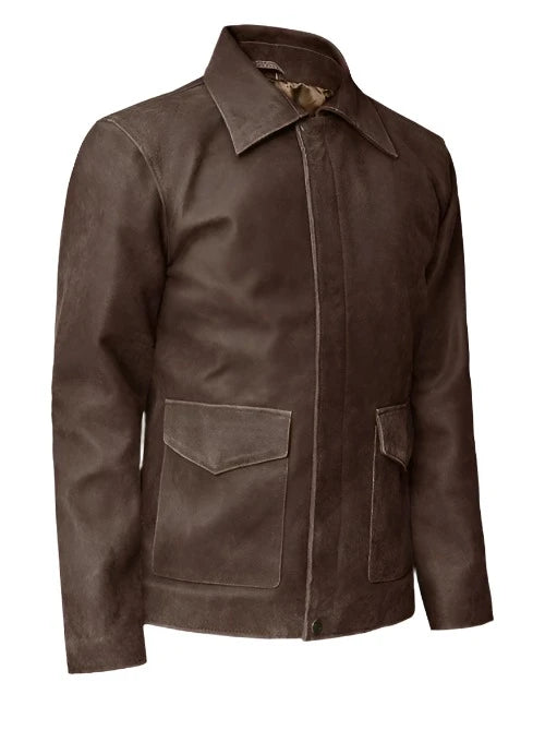 Men's Classic Leather Jacket - Indiana