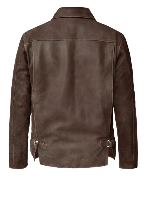 Men's Classic Leather Jacket - Indiana