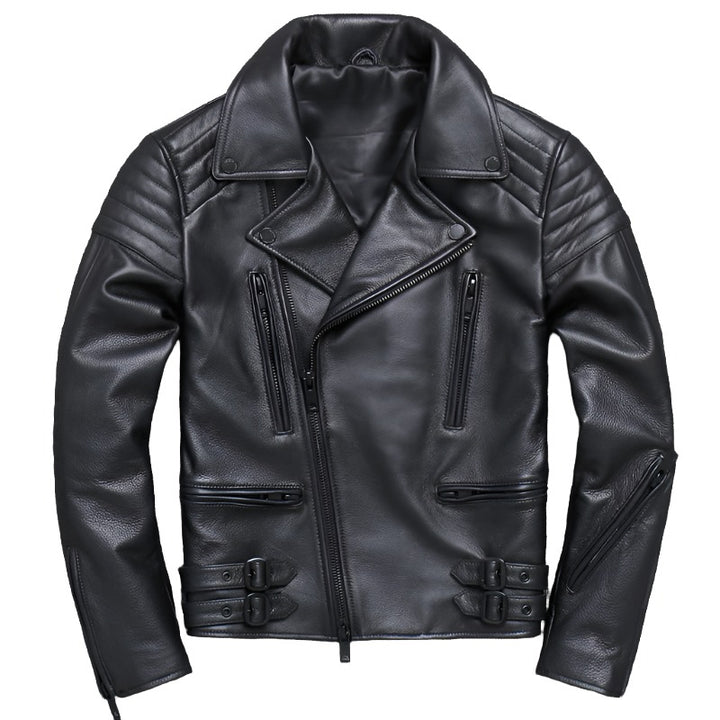 Men's Leather Biker Jacket