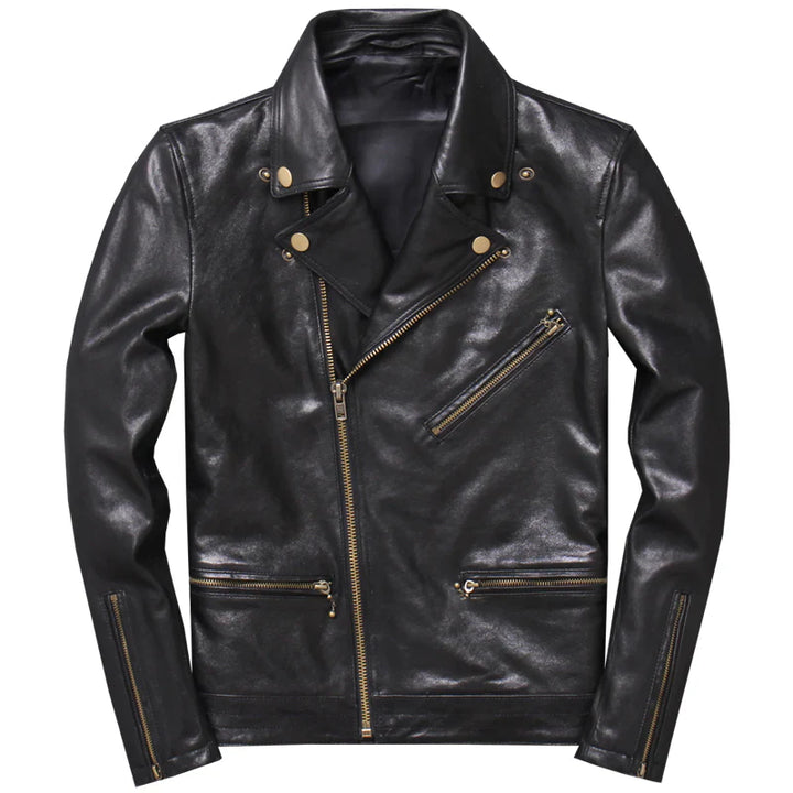 Men's Leather Moto Jacket