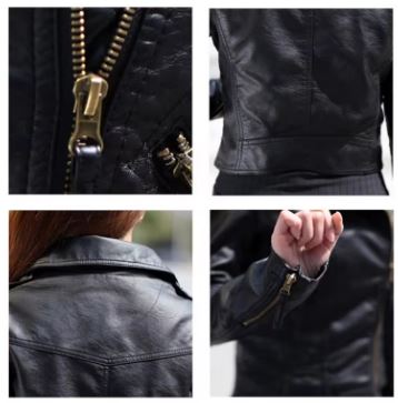 Trendy leather moto jackets for women online shopping