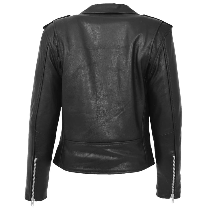 Women's Valentina Moto Jacket Genuine Leather