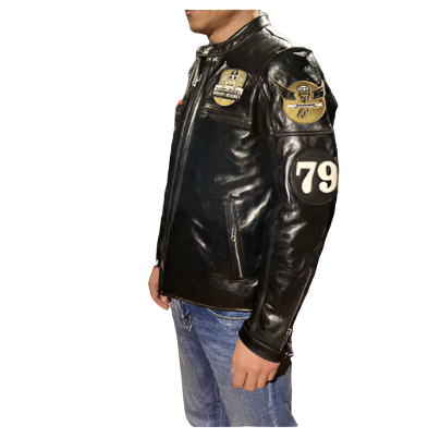 Road Warrior Patchwork Leather Jacket