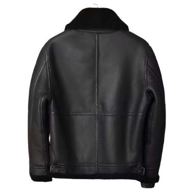 Modern black bomber jacket for men, featuring a comfortable and breathable fabric. 100% original leather